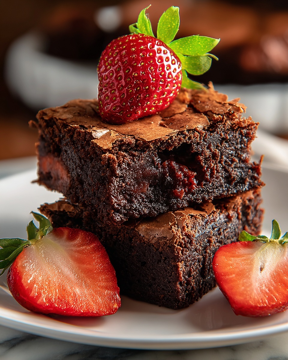 Strawberry Brownies Recipe - Recipe Image