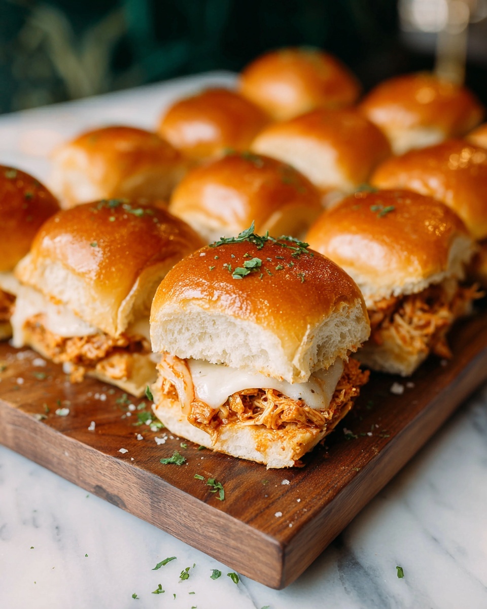 Cheesy BBQ Chicken Sliders Recipe - Recipe Image