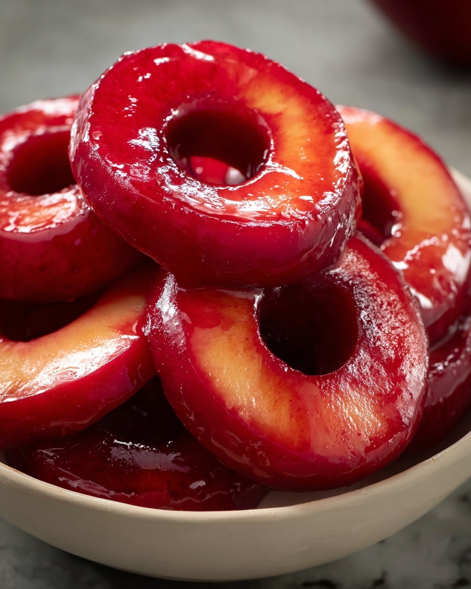 Old-Fashioned Red Cinnamon Apple Rings Recipe - Recipe Image