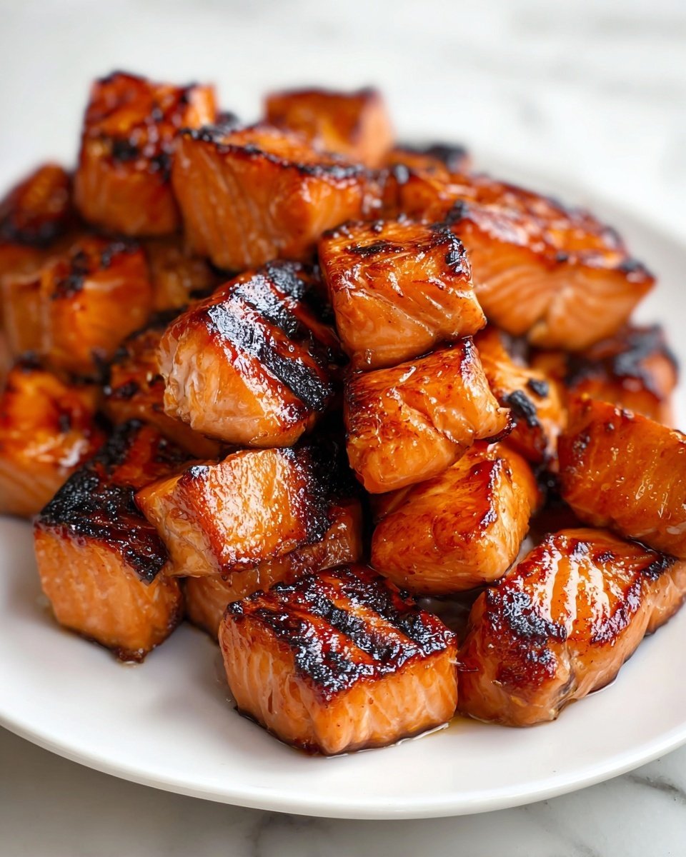 Hot Honey Salmon Bites Recipe - Recipe Image