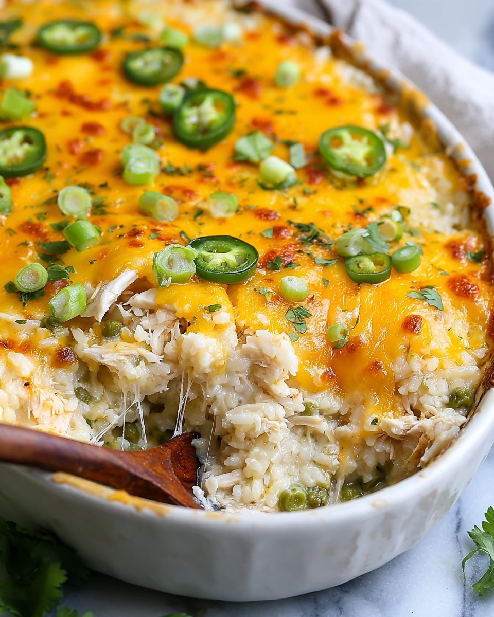 Green Chile Chicken and Rice Casserole Recipe - Recipe Image