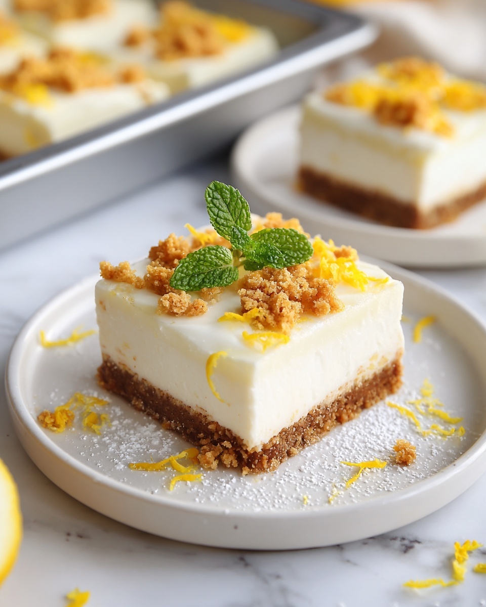 Lemon Cheesecake Bars Recipe - Recipe Image