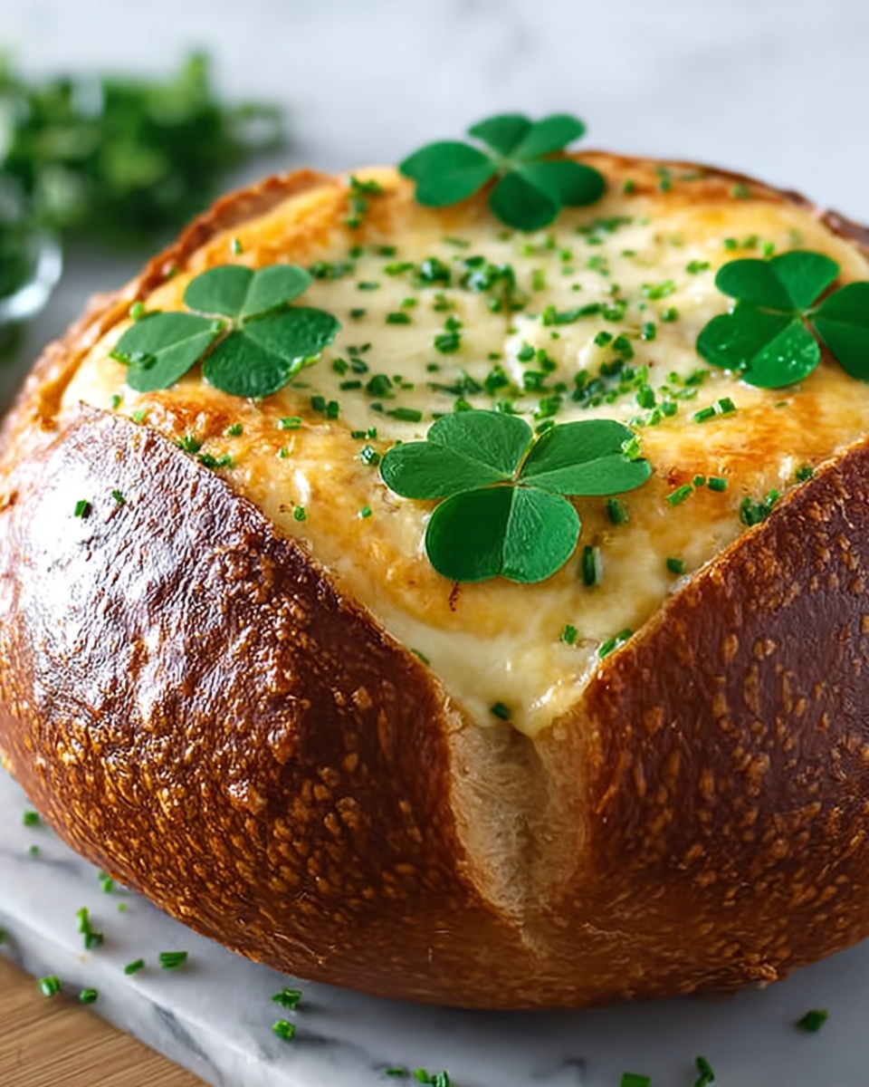Clover-Shaped Bread Bowl Recipe - Recipe Image