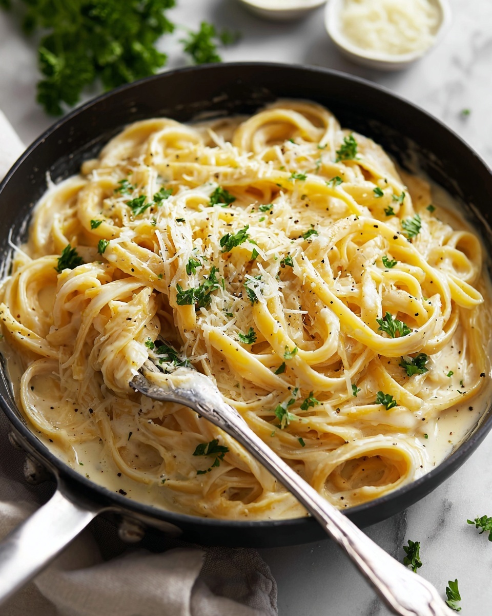 Easy Creamy Pumpkin Alfredo Pasta Recipe - Recipe Image