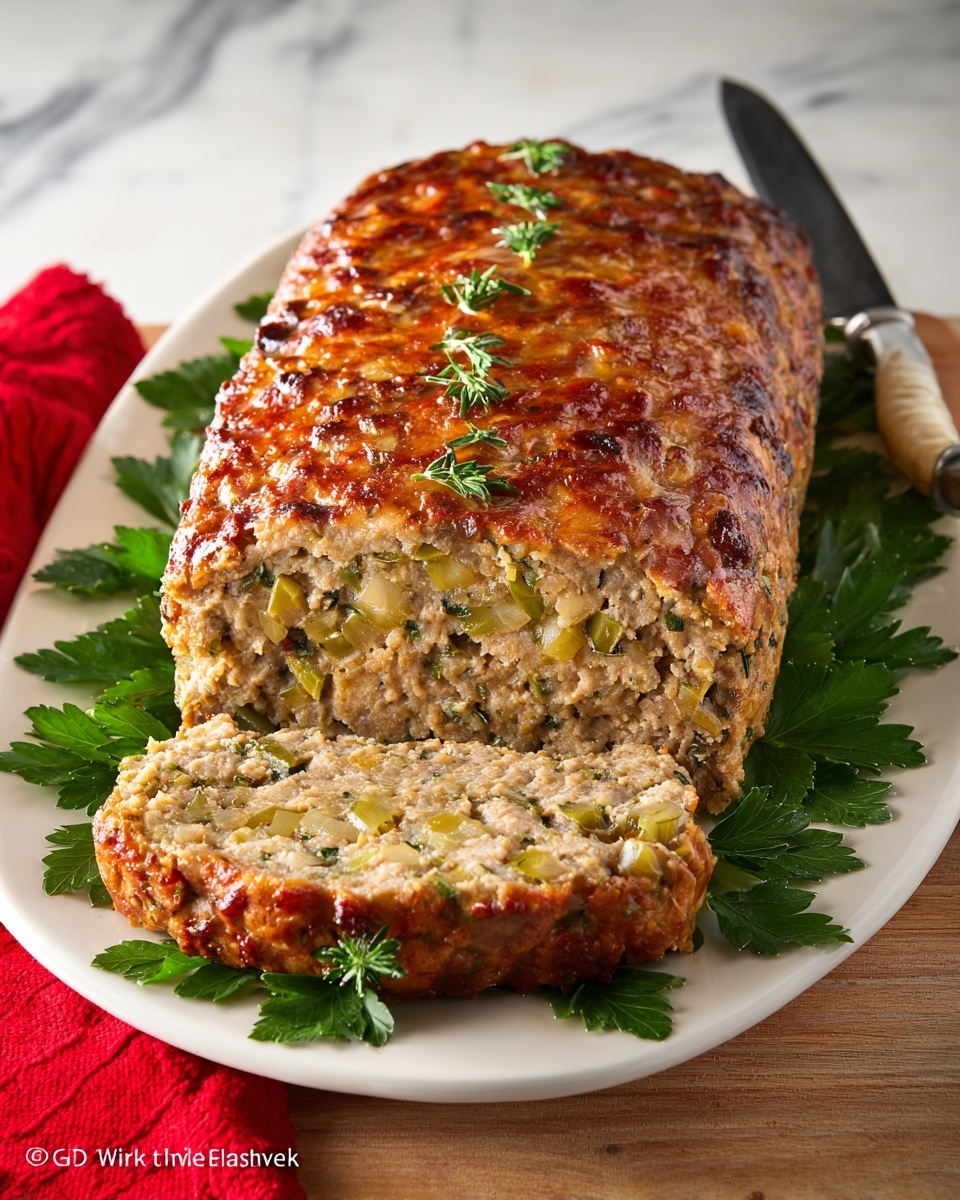 Turkey Stuffing Meatloaf Recipe - Recipe Image