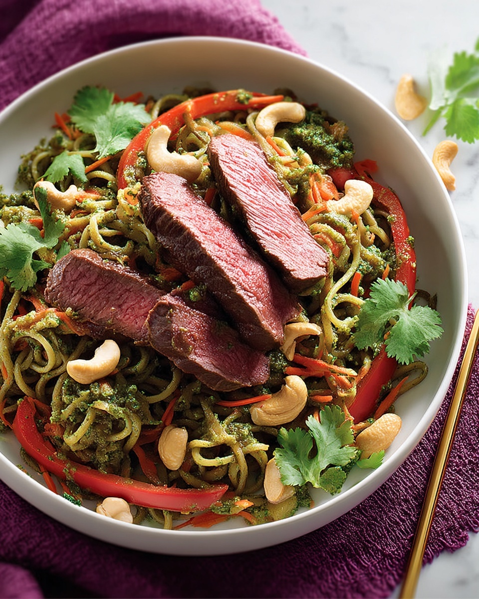 Miso Steak with Noodle Salad Recipe - Recipe Image