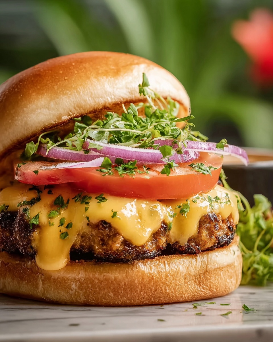 Chipotle Cheddar Chicken Burgers Recipe - Recipe Image