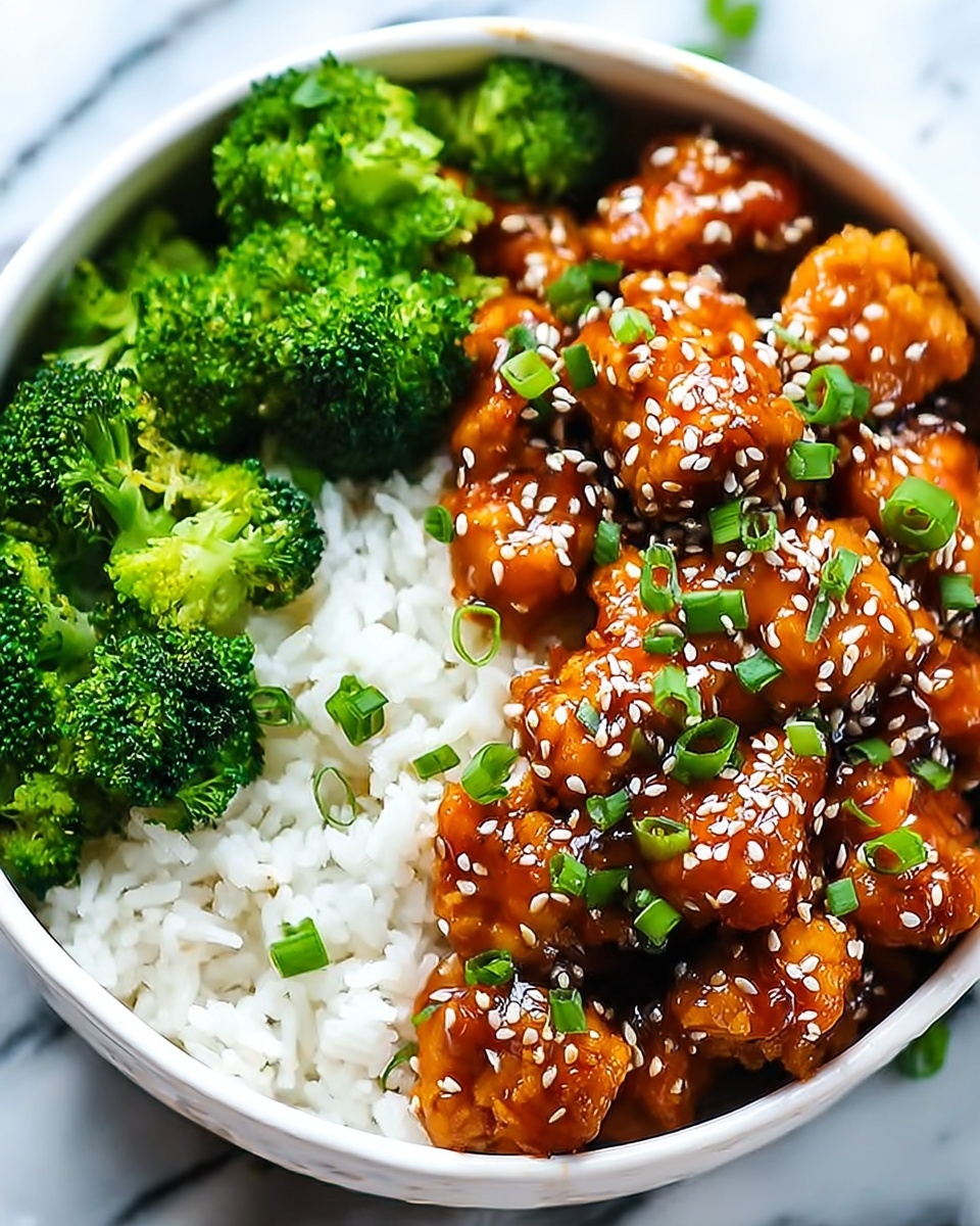 Spicy Korean Chicken with Steamed Rice and Tenderstem Broccoli Recipe - Recipe Image