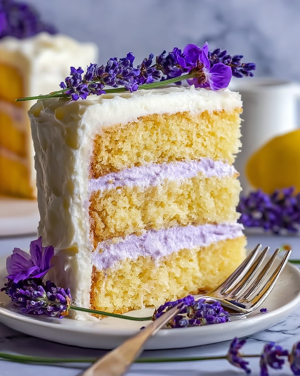 Lemon Lavender Cake Recipe - Recipe Image
