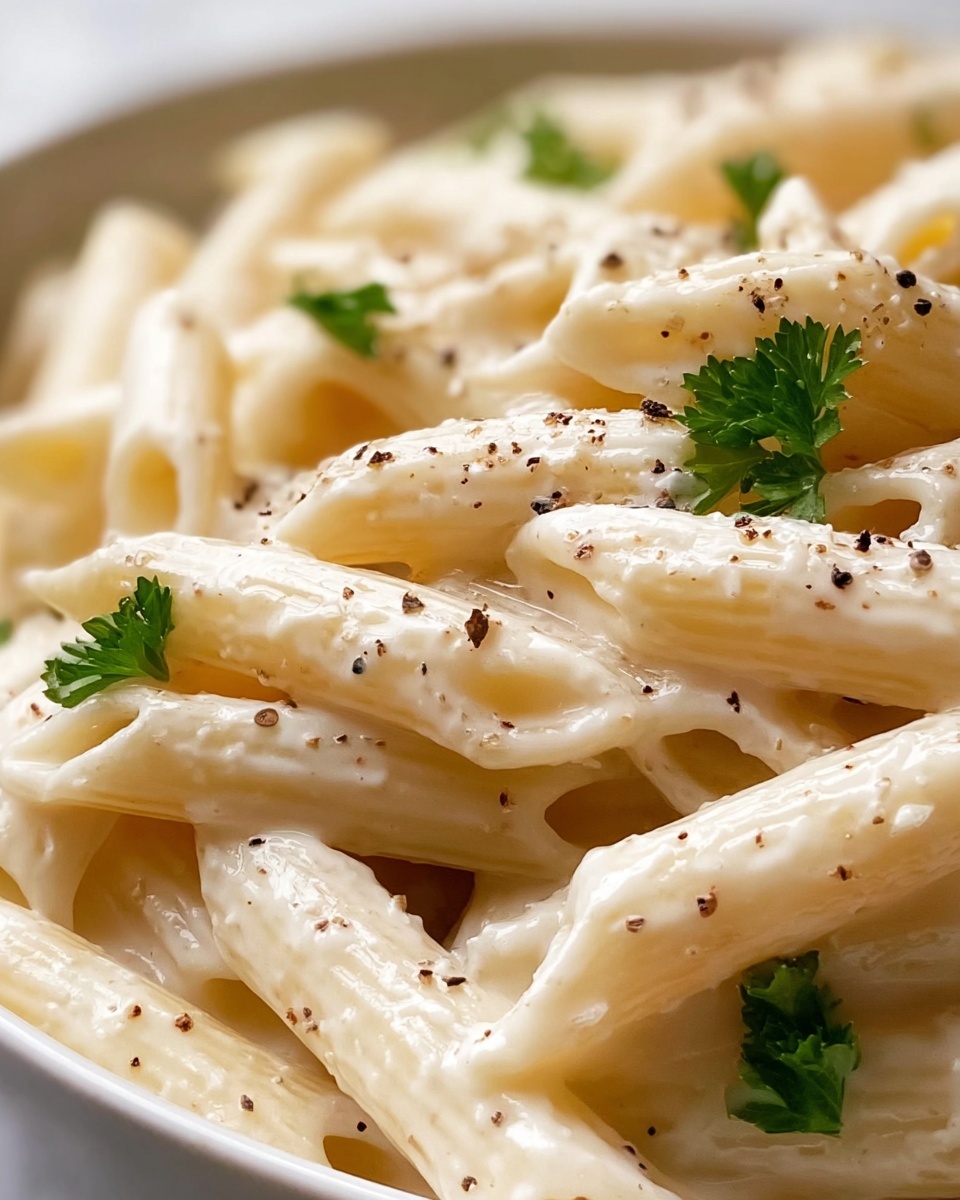 White Sauce Penne Pasta Recipe - Recipe Image