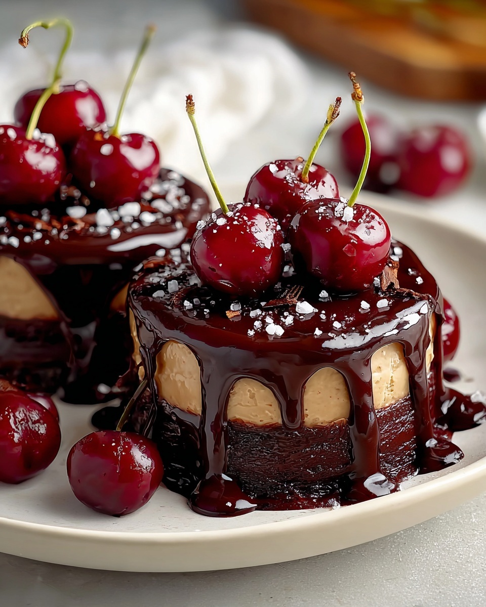 Swiss Chocolate Cherry Roll Cake Recipe - Recipe Image