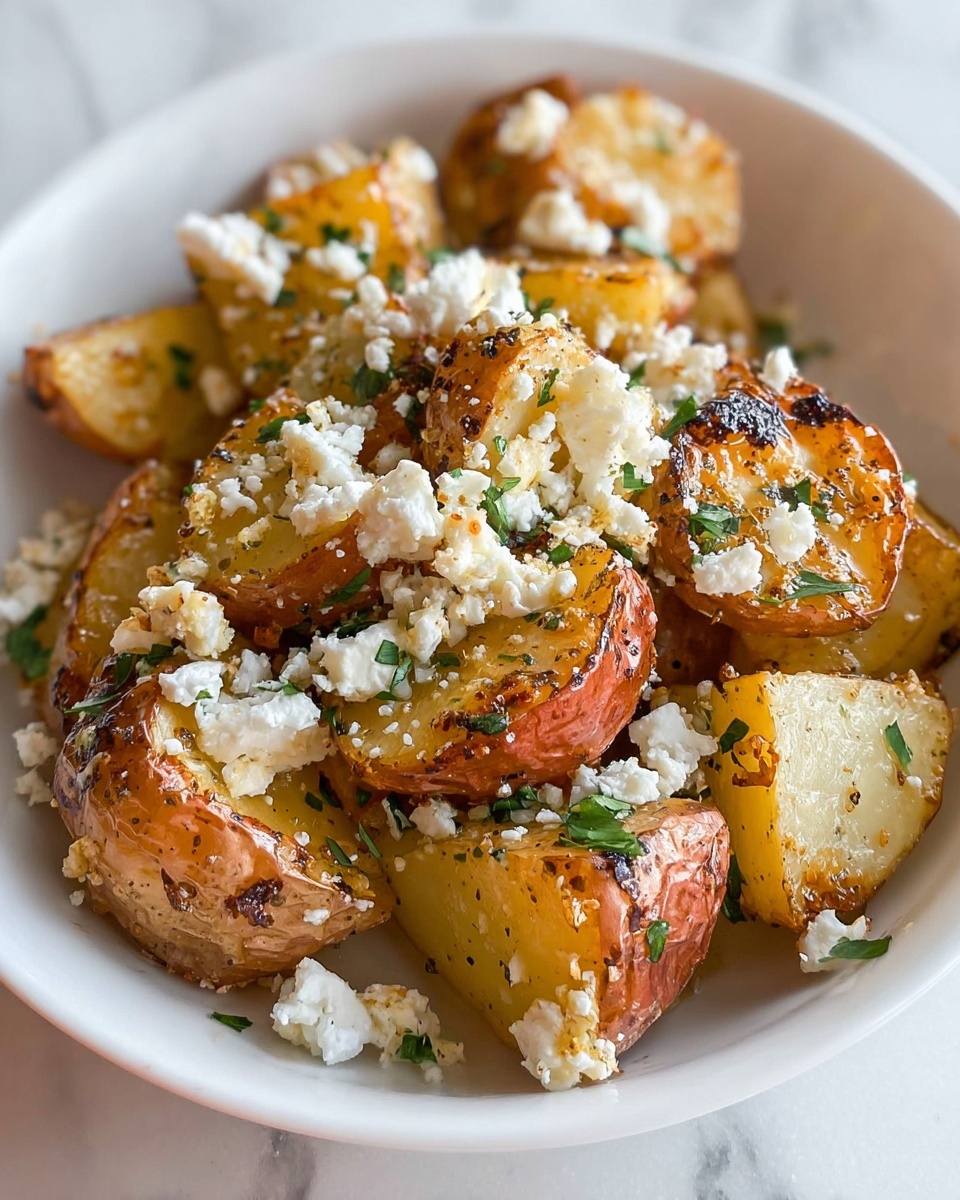 Baked Feta Potatoes: Easy and Delicious Yukon Gold Recipe - Recipe Image