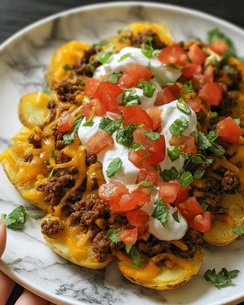 Cheesy Taco Potatoes Recipe - Recipe Image