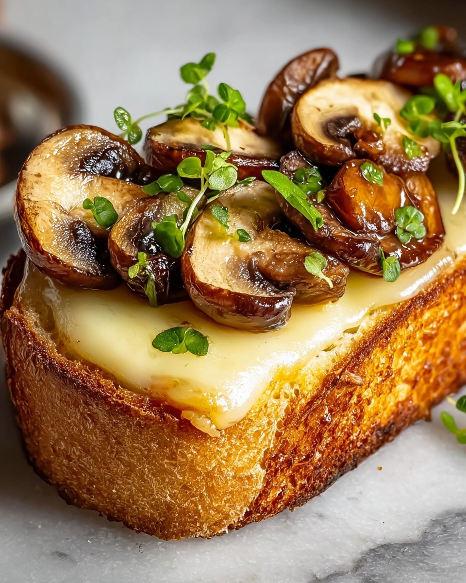 Mushroom and Gruyère Crostini Recipe - Recipe Image