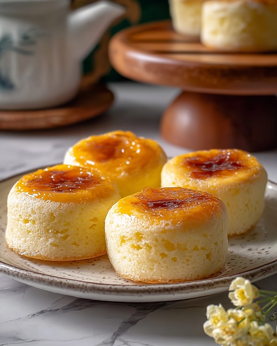 Mini Chinese Sponge Cakes with Nuts, Granola, and Fresh Berries Recipe - Recipe Image