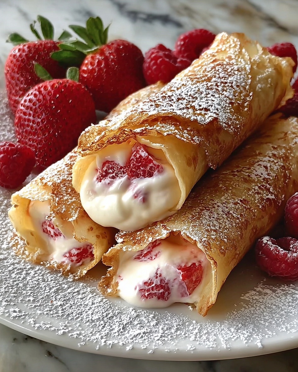 Strawberry Cheesecake Eggroll Bites Recipe - Recipe Image