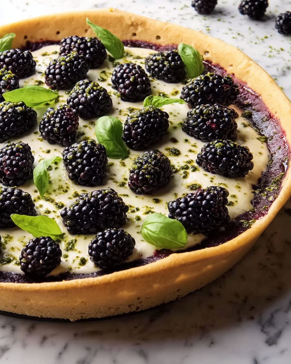 Blackberry Basil Ricotta Pizza Recipe - Recipe Image