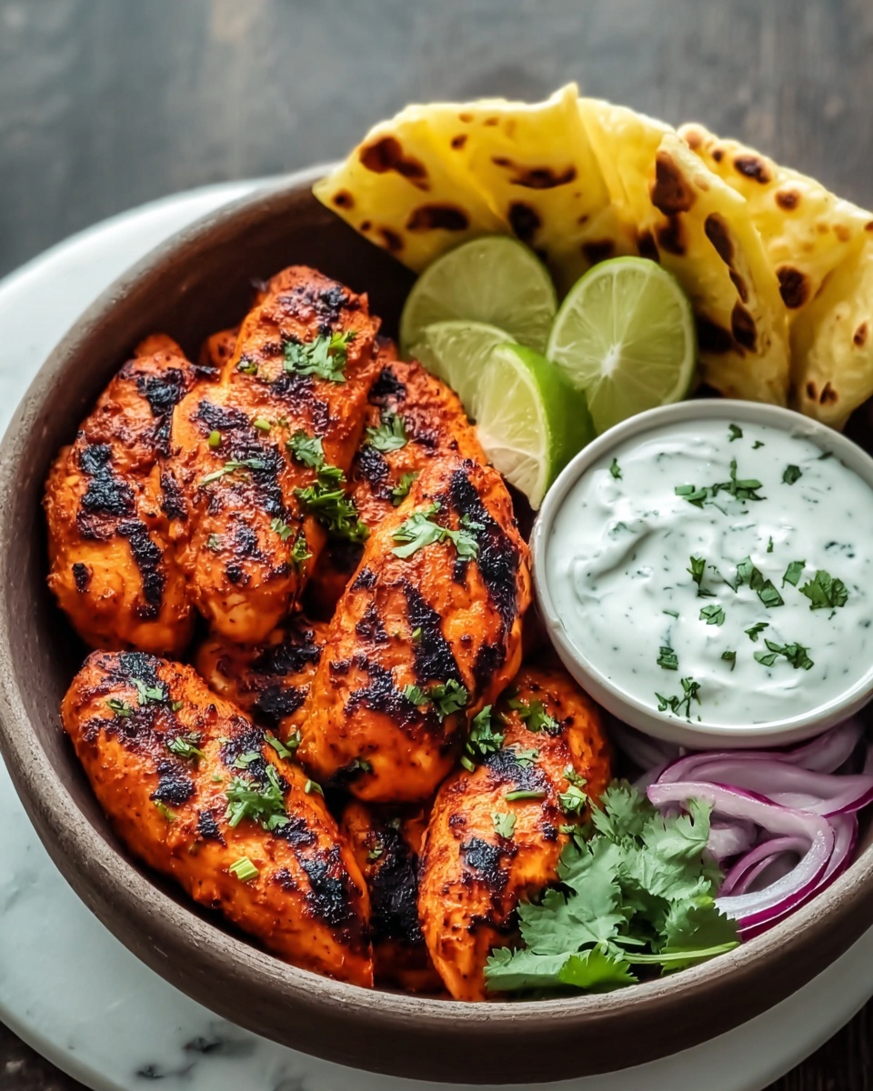 Tandoori Chicken Bowl with Garlic Yoghurt Dip Recipe - Recipe Image