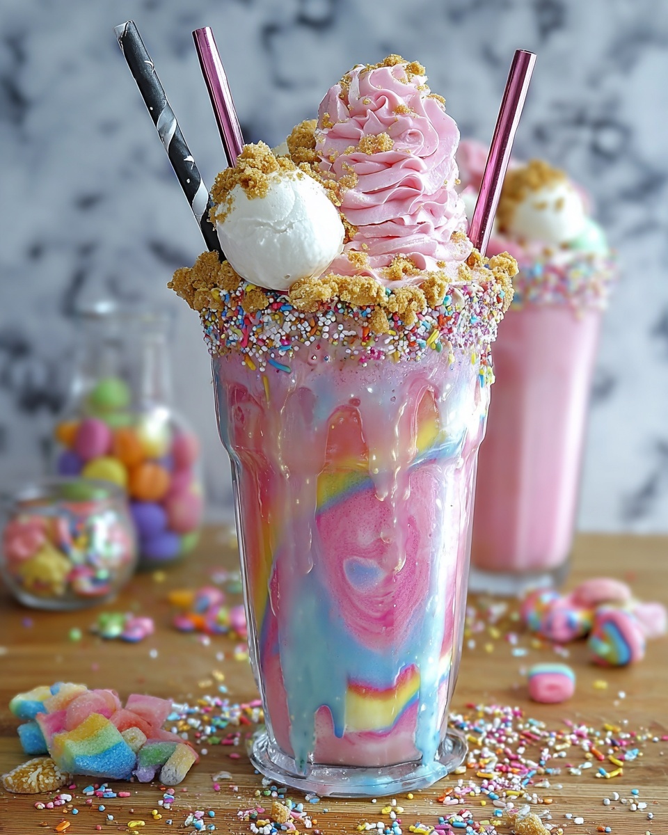 Unicorn Fantasy Freakshakes Recipe - Recipe Image