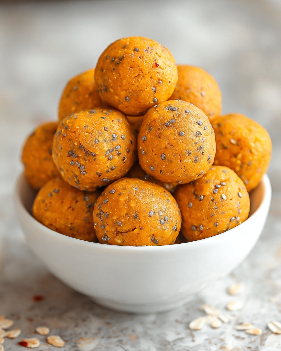 No-Bake Healthy Pumpkin Pie Energy Balls Recipe - Recipe Image