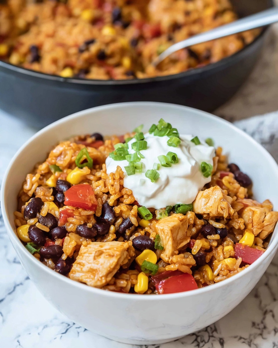 One Pot Wonder Chicken Enchilada Bowls Recipe - Recipe Image
