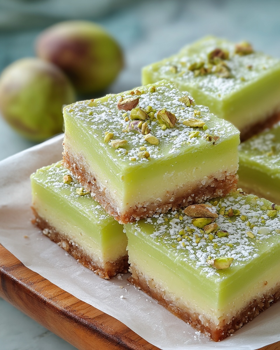 Pistachio Pudding Sugar Cookie Bars Recipe - Recipe Image