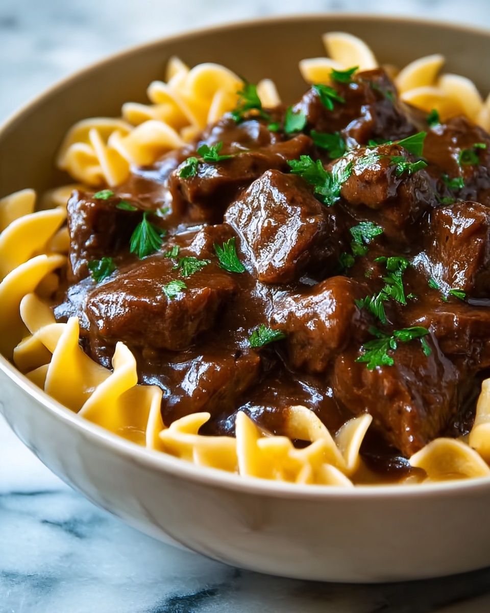 Crockpot Beef and Noodles Recipe - Recipe Image