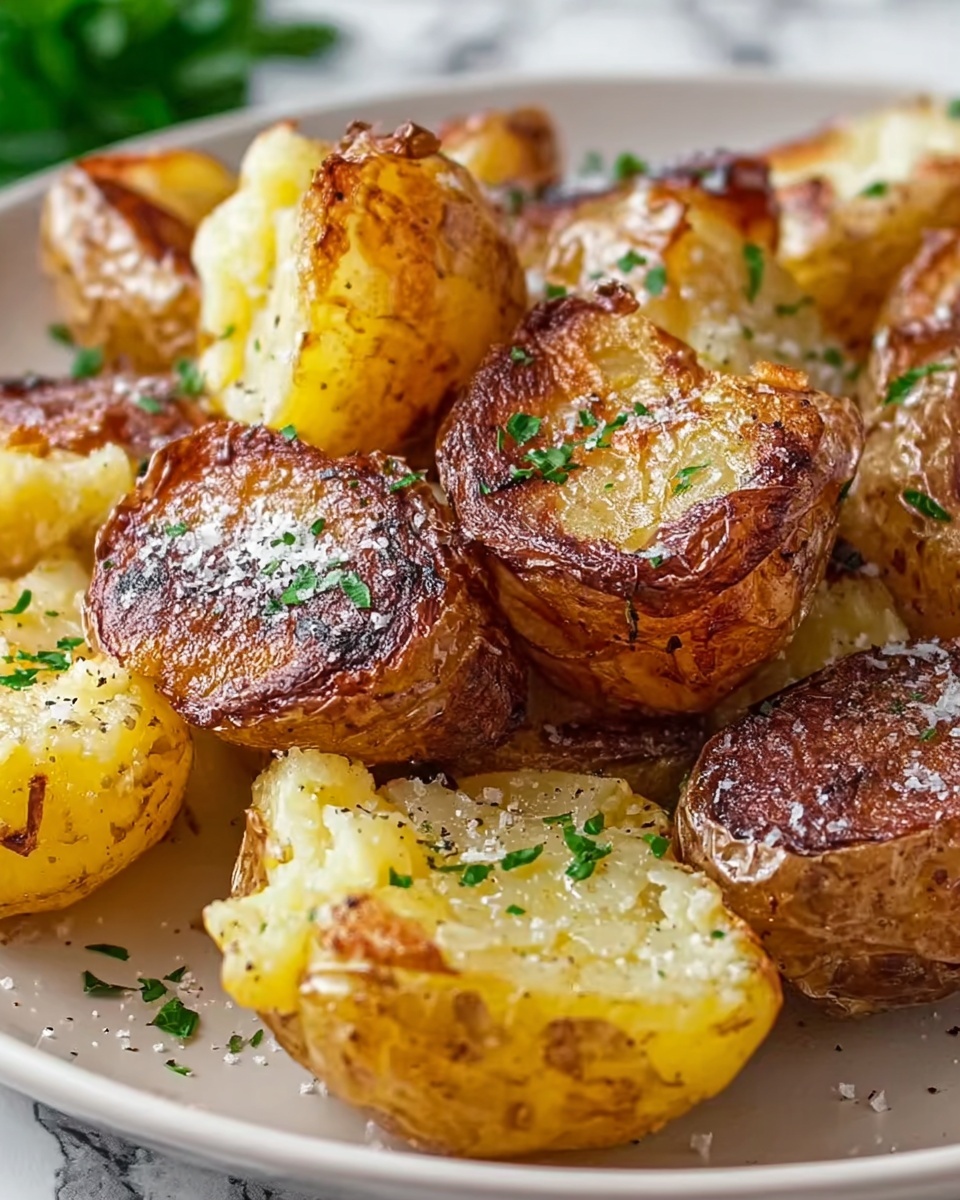 Salt & Vinegar Smashed Taters Recipe - Recipe Image
