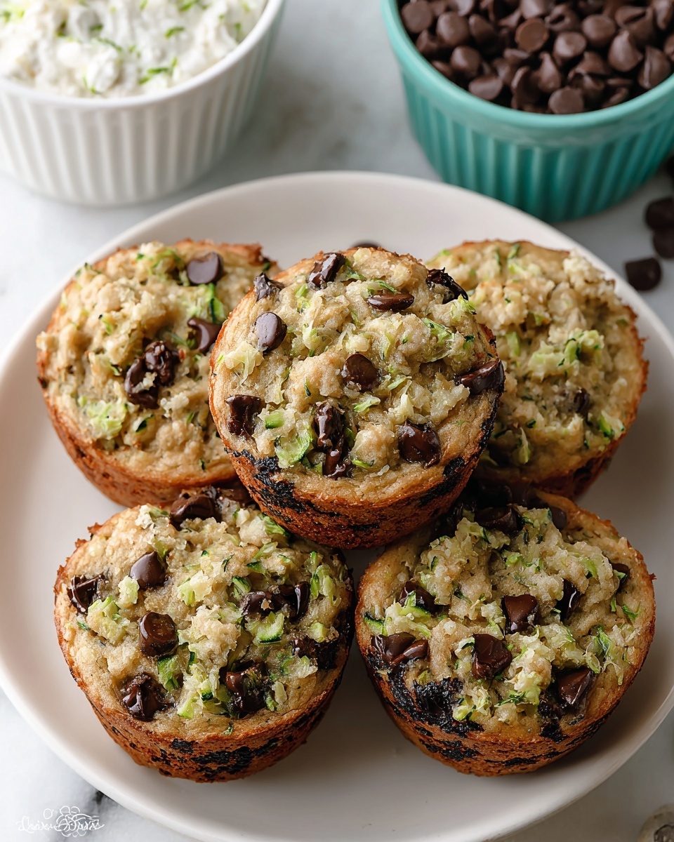 Chocolate Chip Zucchini Muffins Recipe - Recipe Image