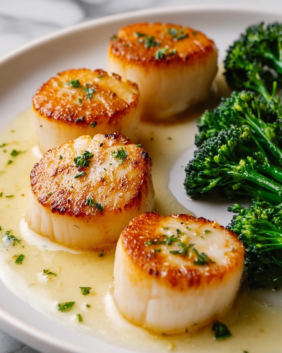 Seared Scallops with Parsley Butter Recipe - Recipe Image