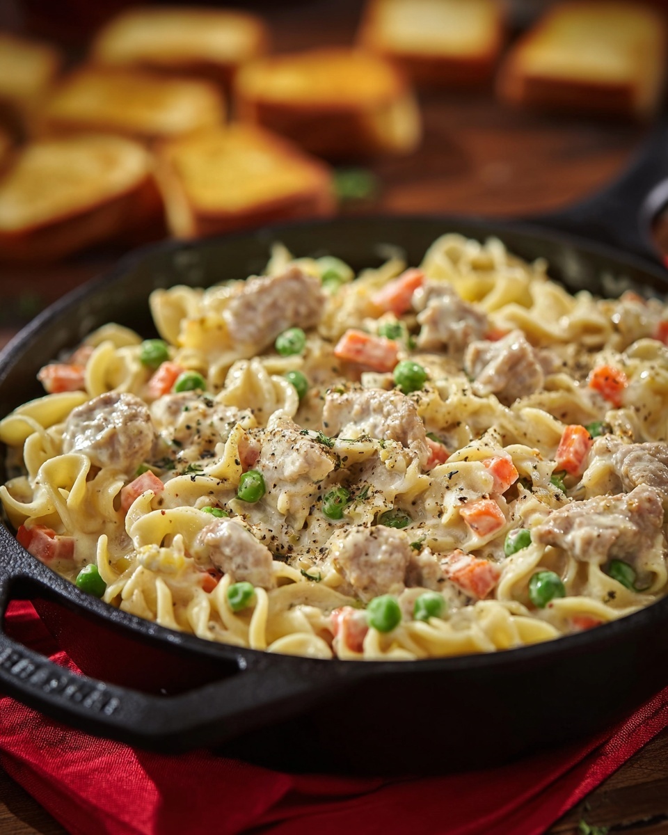 Tuna Helper with Peas and Carrots Recipe - Recipe Image