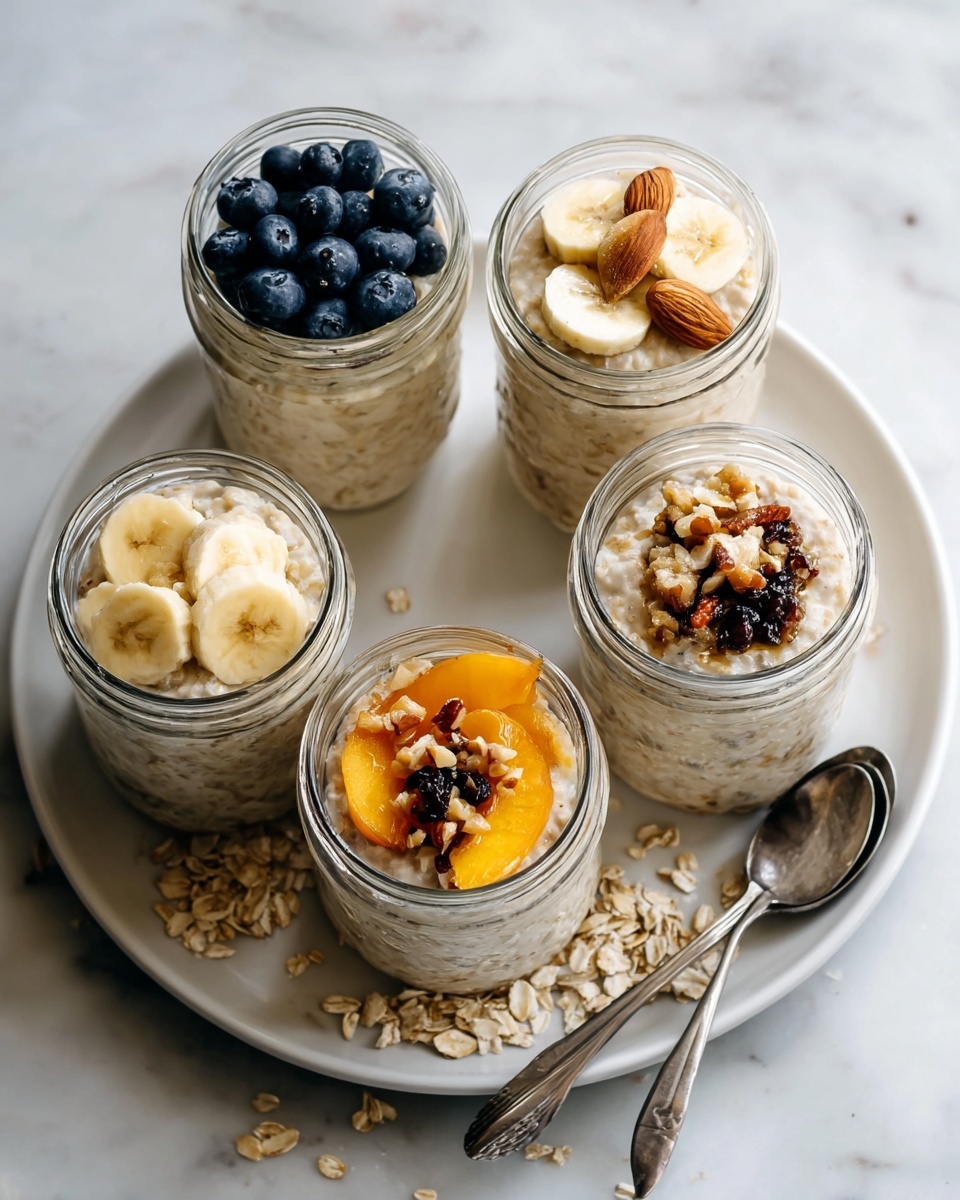 Overnight Blueberry Banana Overnight Oats Recipe - Recipe Image