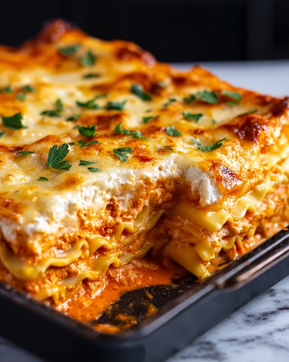 Buffalo Chicken Lasagna Recipe - Recipe Image
