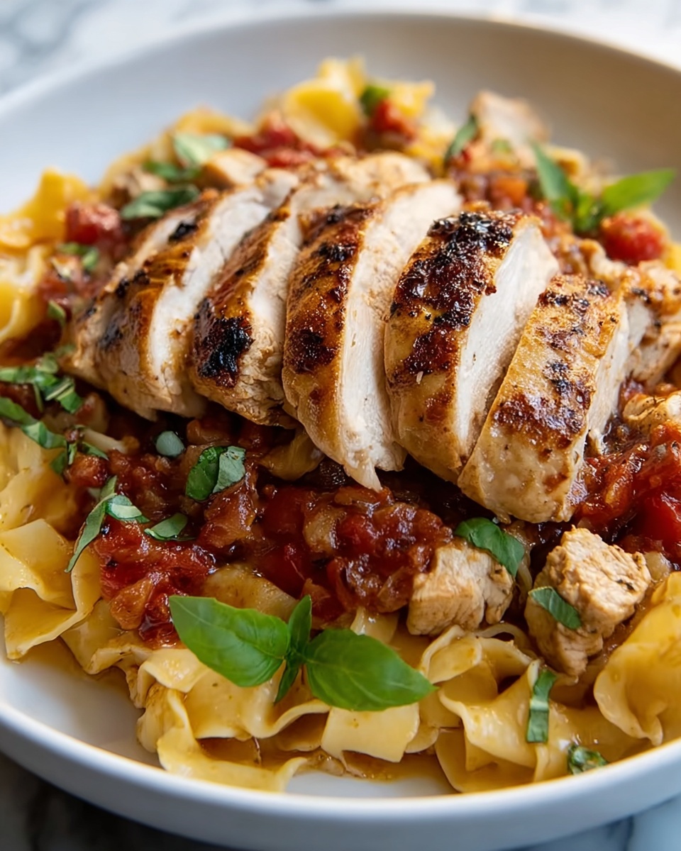 Chicken Boscaiola Pasta Recipe - Recipe Image