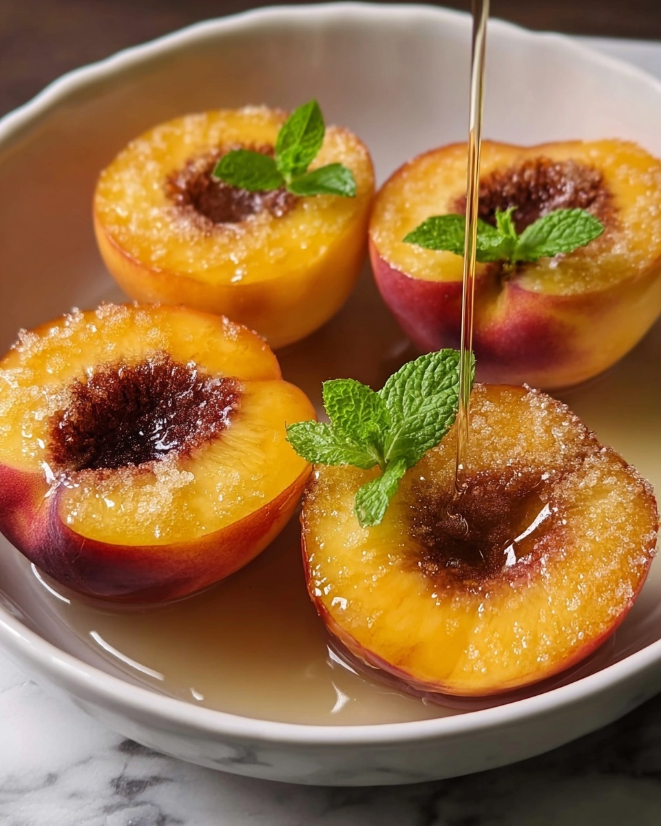 Cinnamon Sugar Baked Peaches Recipe - Recipe Image