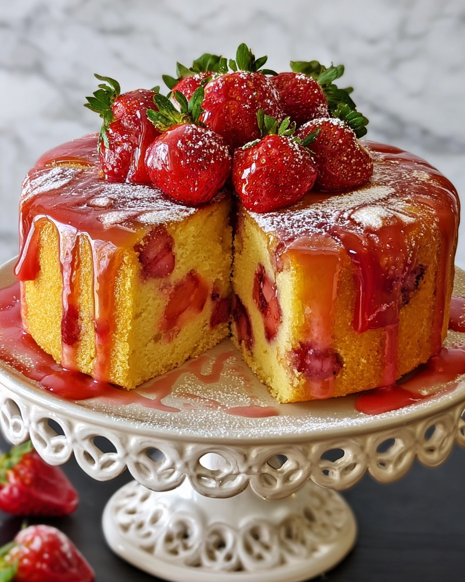 Strawberry Pineapple Pound Cake Recipe - Recipe Image