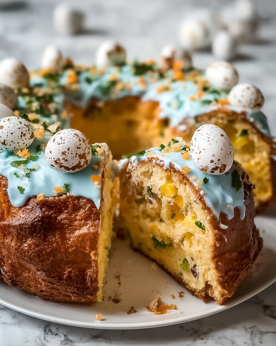Speckled Robin’s Egg Cake Roll Recipe - Recipe Image