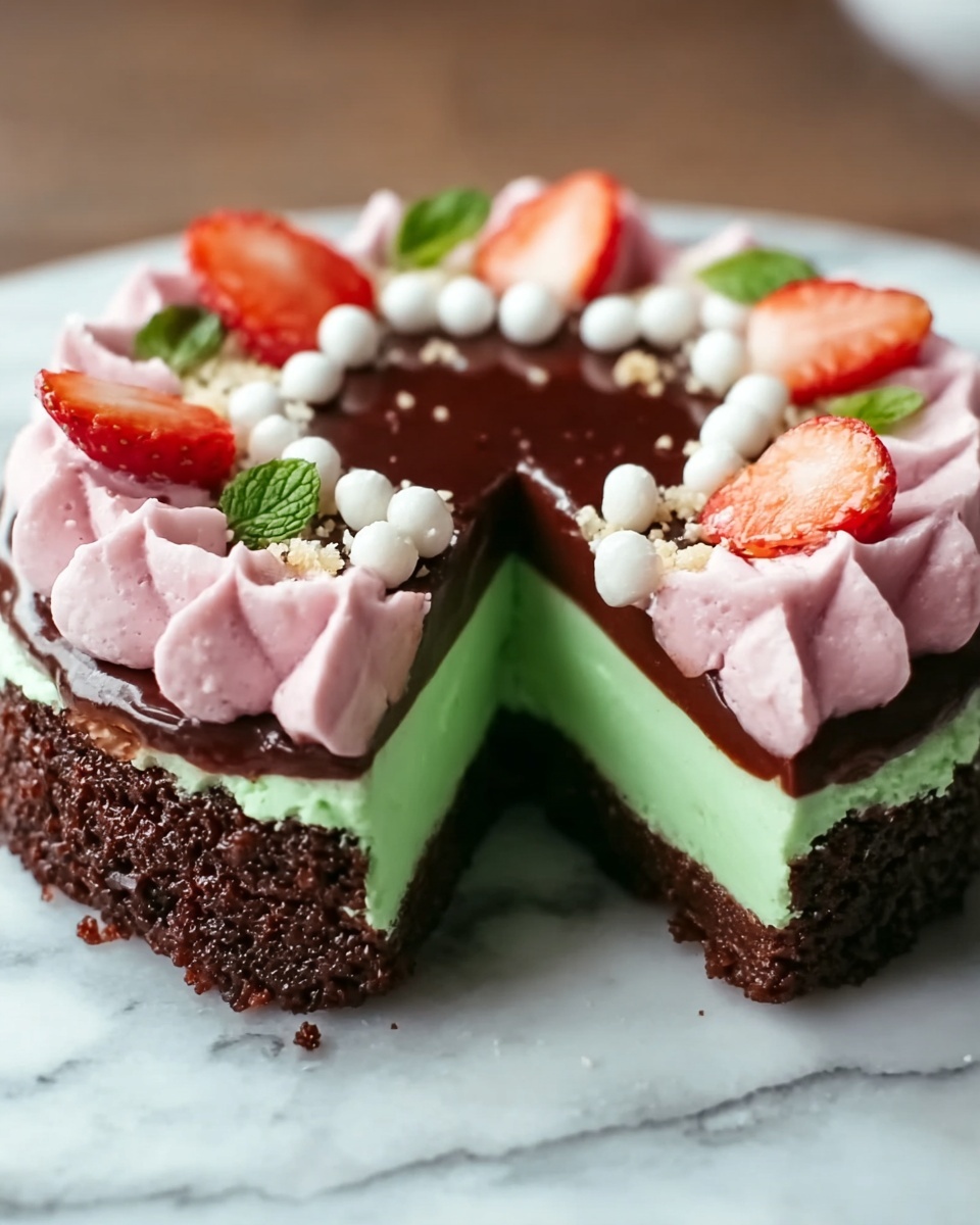Chocolate Strawberry Mousse Cake Recipe - Recipe Image