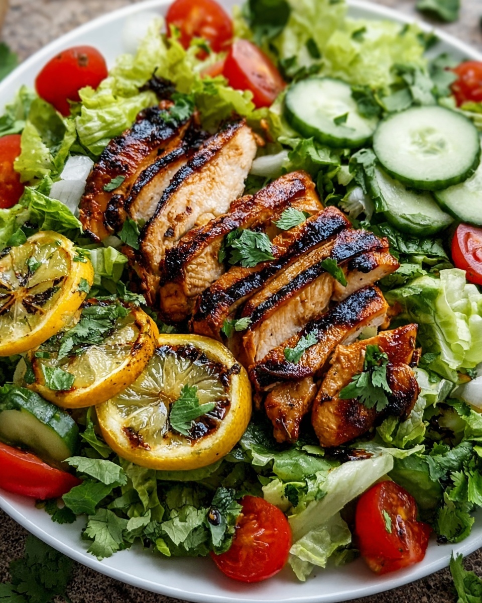 Grilled Chili Lime Chicken Fajita Salad Recipe - Recipe Image