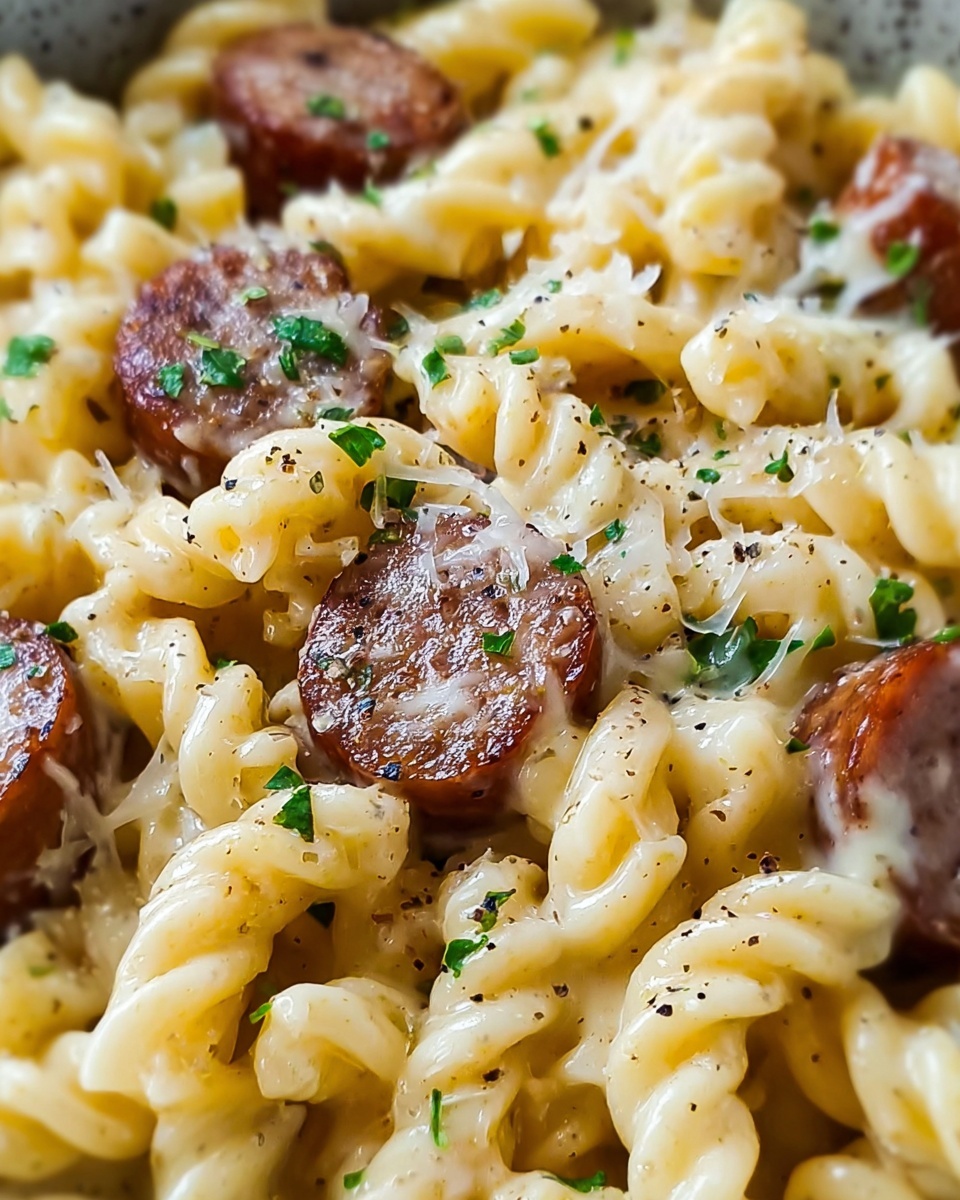 Creamy Smoked Sausage Pasta Recipe - Recipe Image