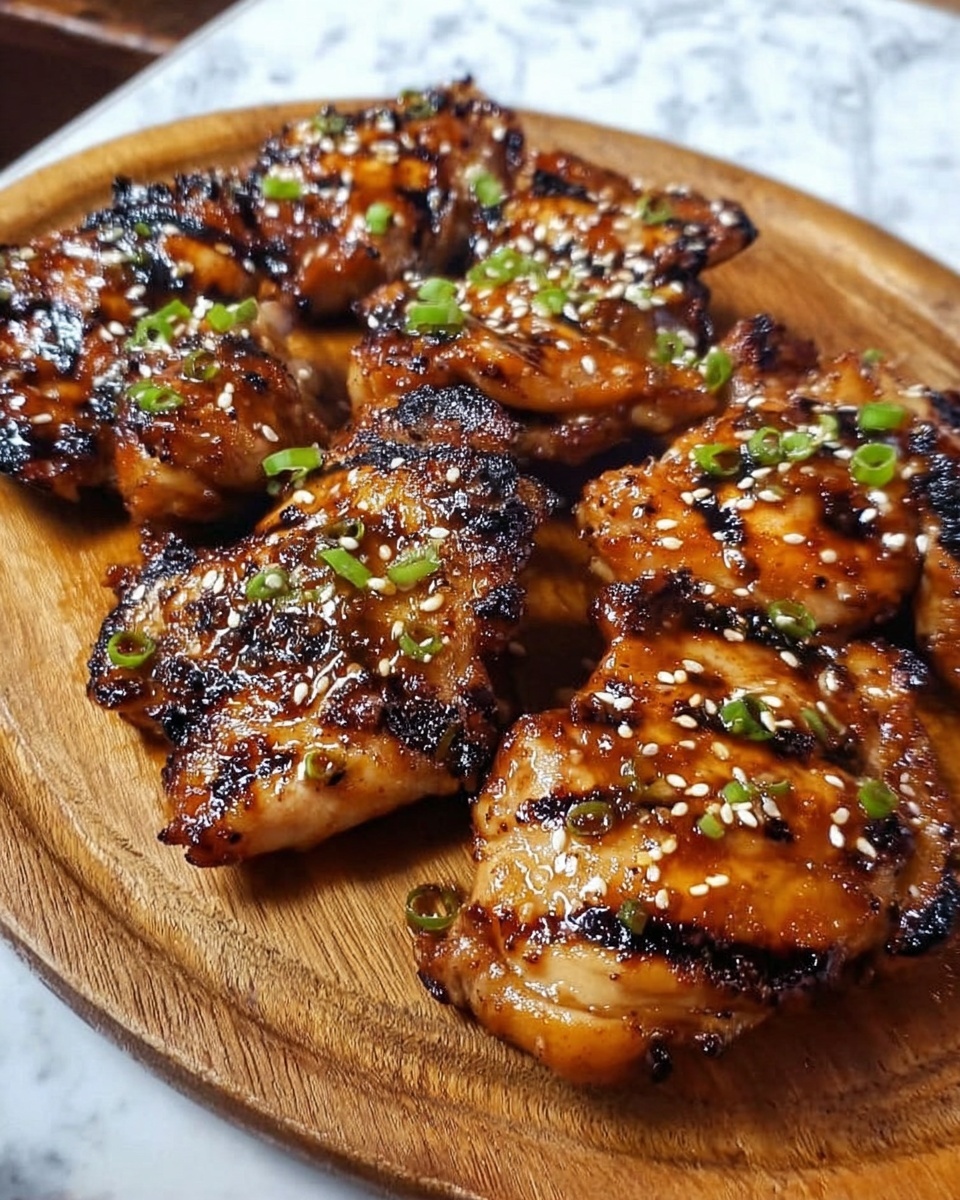 Korean Honey Sesame Grilled Chicken Recipe - Recipe Image