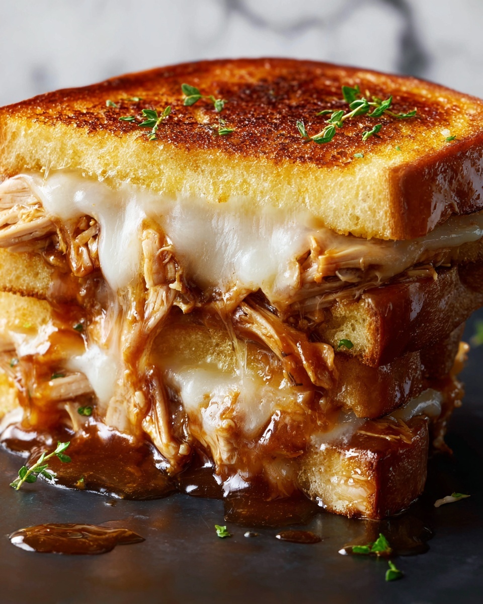 BBQ Chicken Grilled Cheese Recipe - Recipe Image