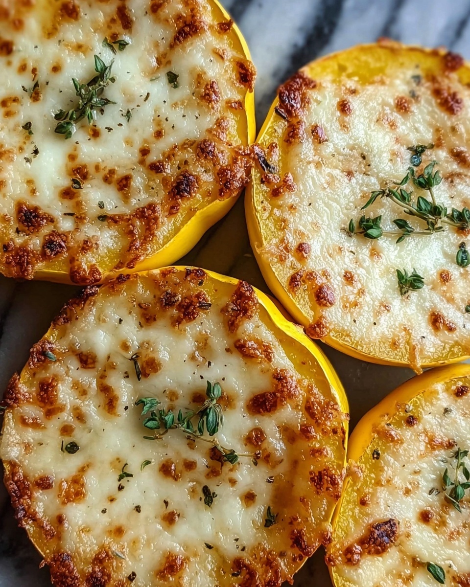 Cheesy Baked Squash Rounds Recipe - Recipe Image