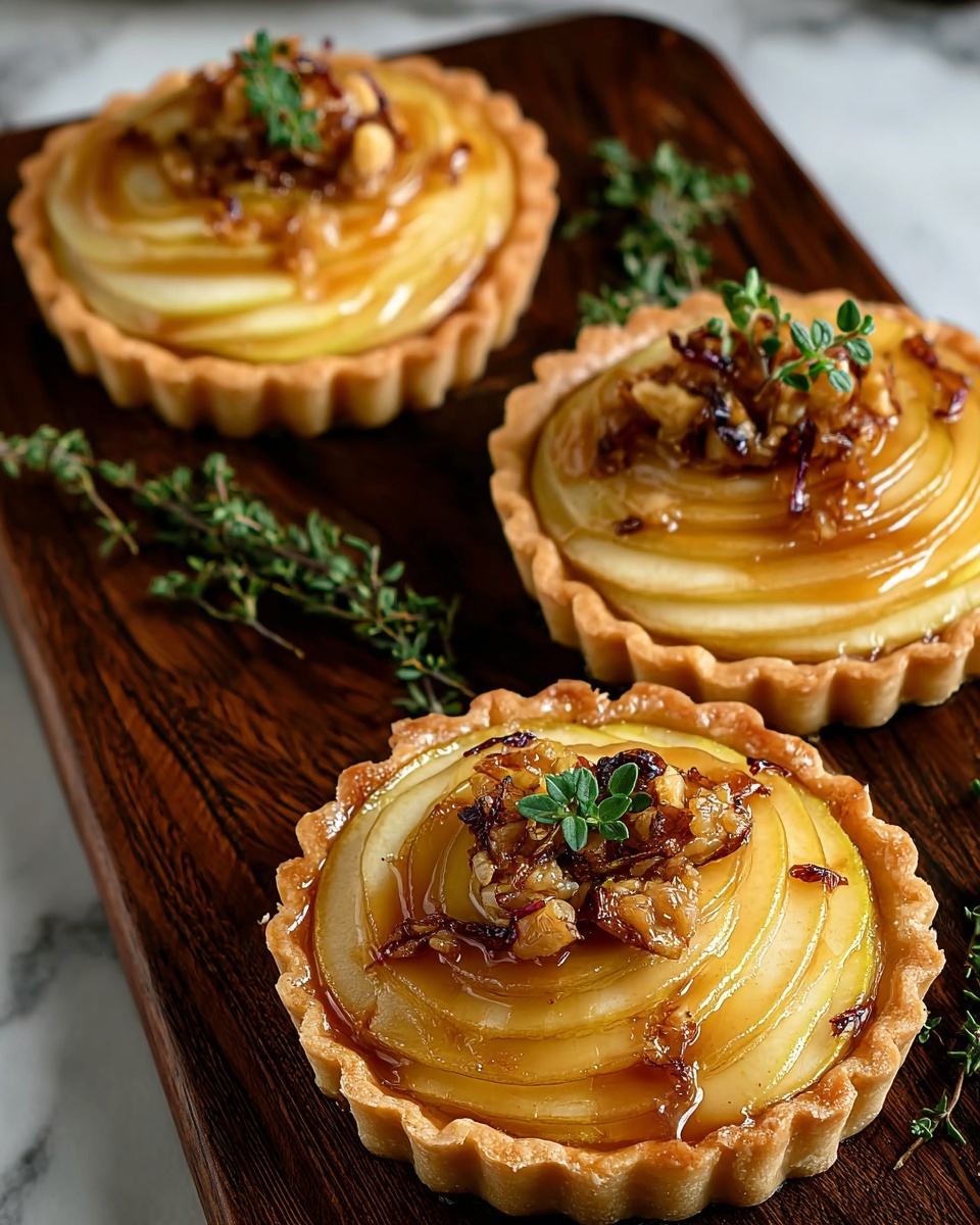 Apple, Brie, and Honey Tarts Recipe - Recipe Image
