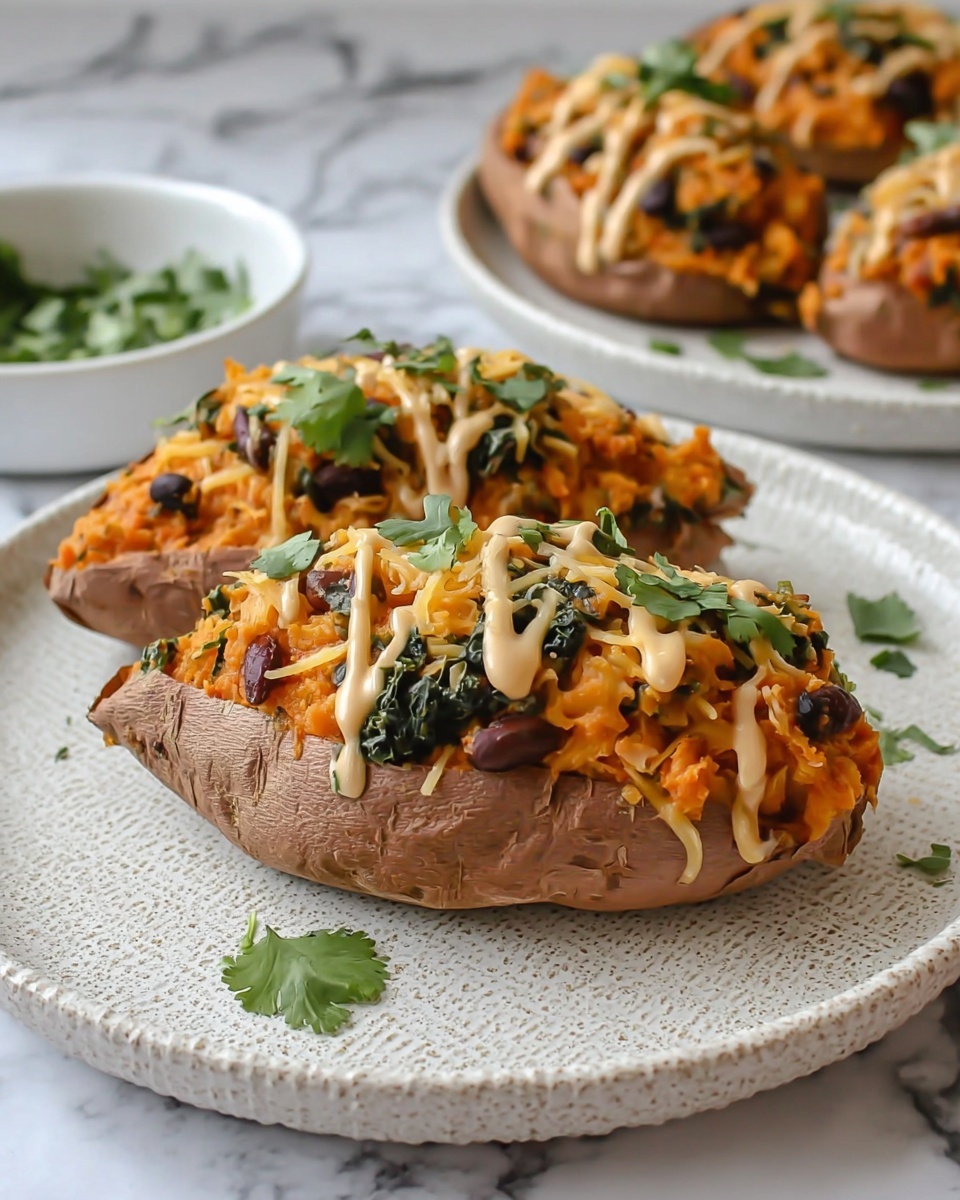 Stuffed Sweet Potatoes with Black Beans, Corn, and Avocado Recipe - Recipe Image
