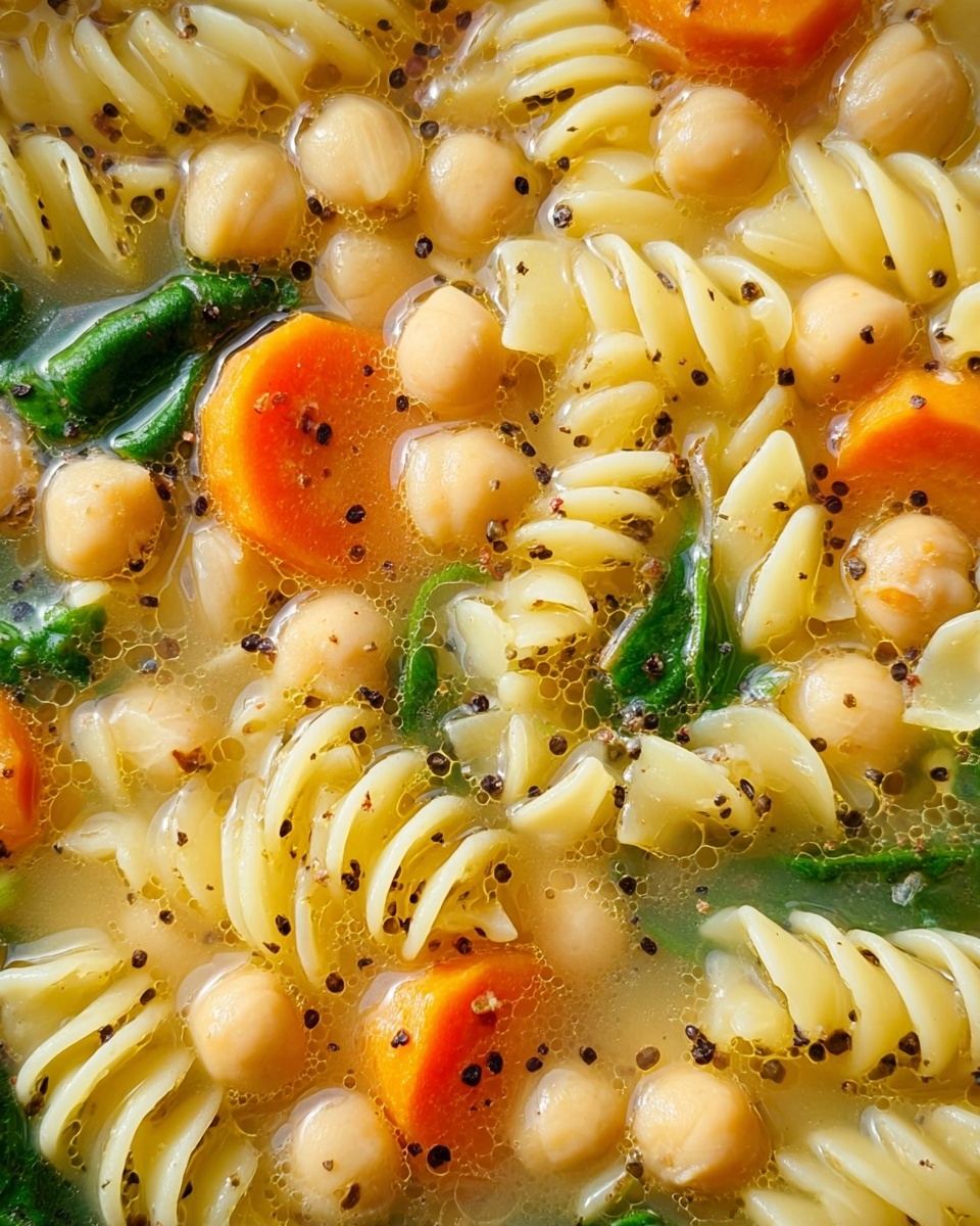 Vegan Chickpea Noodle Soup Recipe - Recipe Image
