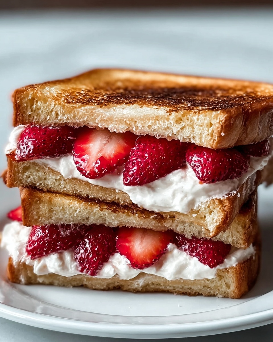 Fried Strawberry Cheesecake Sandwiches Recipe - Recipe Image