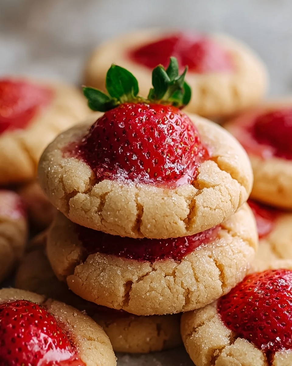 Strawberry Kiss Cookies Recipe - Recipe Image