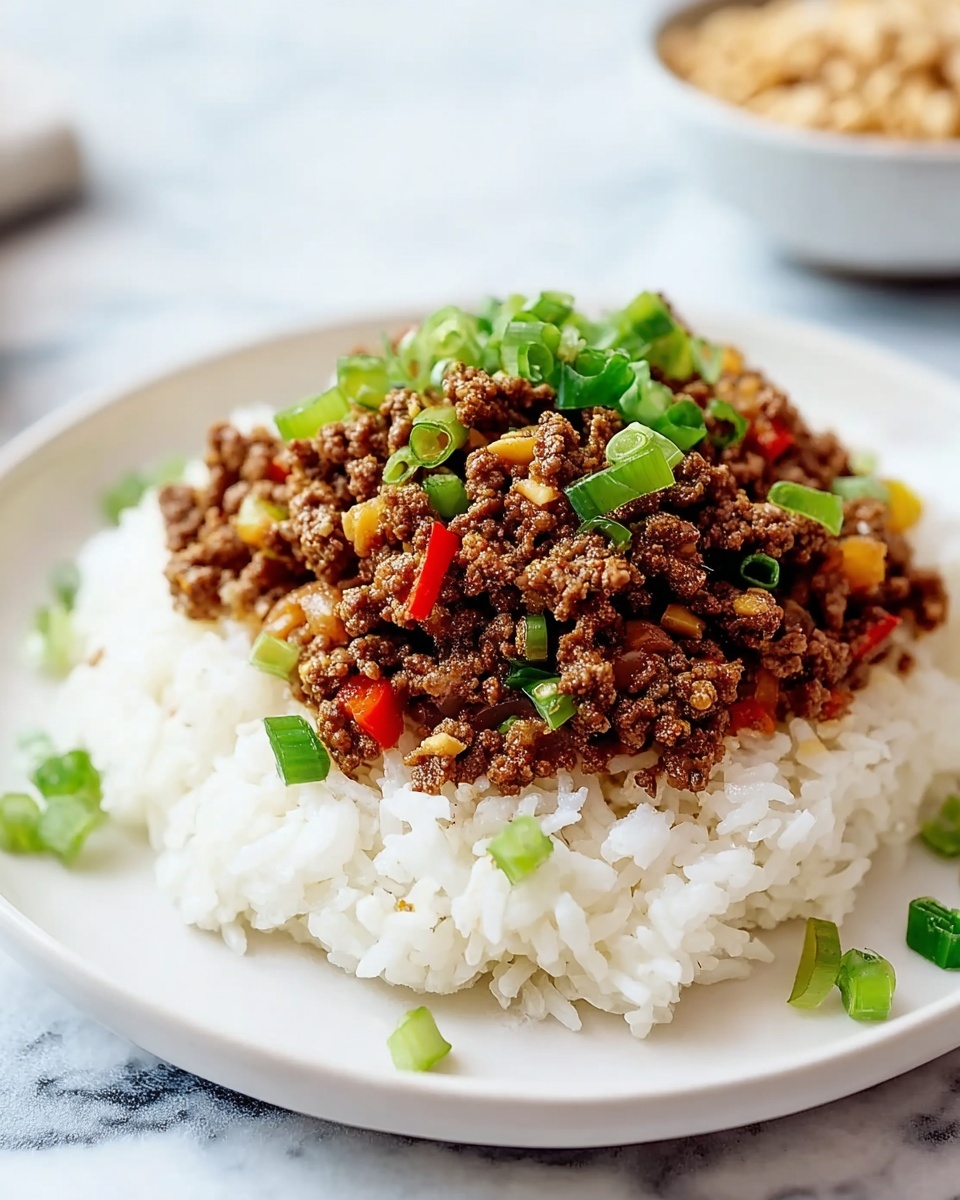 Spicy Sesame Ground Beef Bowls Recipe - Recipe Image