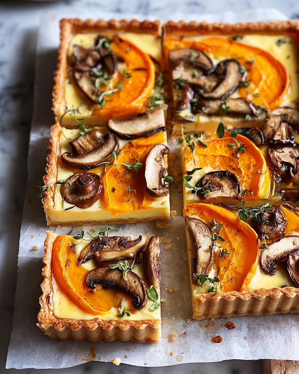 Butternut Squash & Mushroom Tart Recipe - Recipe Image